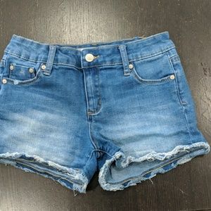 Girls denim Tractr shorts, size 12